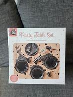 Party Table set - rose gold / zwart - 41 stuks, Ophalen, Nieuw, Glas, Overige stijlen
