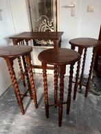 Antieke 4 delige set bijzettafels ., Ophalen