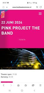 2 tickets te koop Pink Project bostheater Ommen, Tickets en Kaartjes, Twee personen