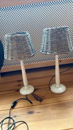 2 staande lampen, Ophalen of Verzenden, Zo goed als nieuw, Hout, Minder dan 50 cm