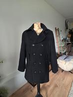 Mooie dikke zwarte heren jas 55%wol/45% viscose m 50, Ophalen of Verzenden, Zo goed als nieuw