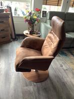 Relaxfauteuil cognackleur., Huis en Inrichting, Fauteuils, Ophalen of Verzenden, Overige materialen, Classic