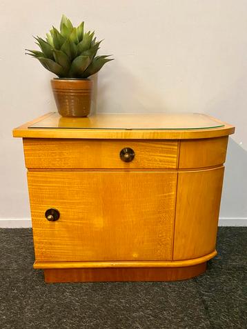 Vintage kastje jaren 50/60 retro Midcentury nachtkastje beschikbaar voor biedingen