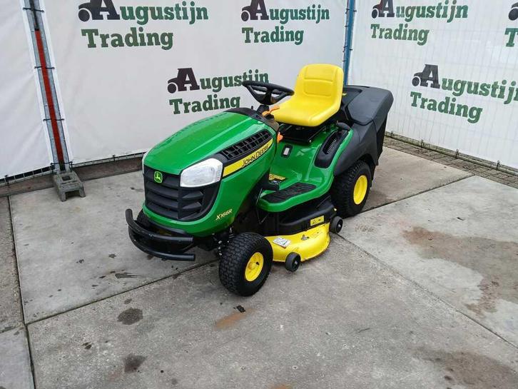 John Deere X 166R zitmaaier, Tuin en Terras, Zitmaaiers, Zo goed als nieuw