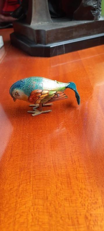 antiek blikken speelgoed 2st vogeltje+haan duits opwindbaar beschikbaar voor biedingen