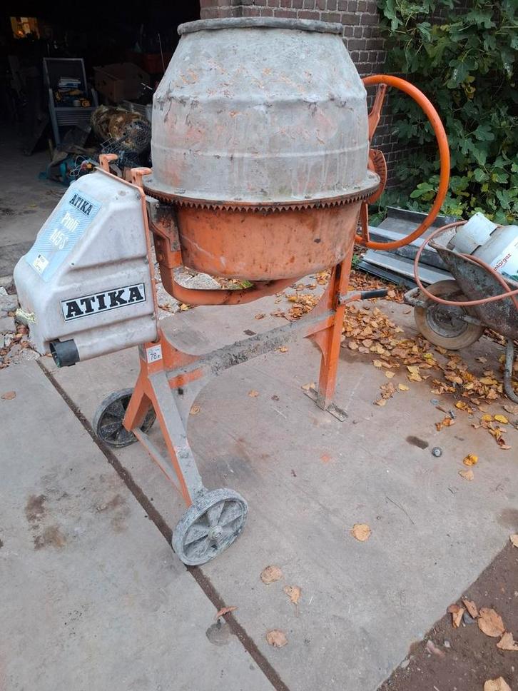 Atika 145S Betonmolen - Schakelaar aandacht nodig, Doe-het-zelf en Verbouw, Betonmolens, Gebruikt, Ophalen