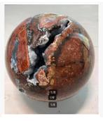 XL Chalcedoon bol / aders, 907 gram en drusy holte, 8,5 cm, Ophalen of Verzenden, Mineraal