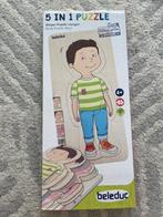 Houten puzzel lichaam jongen, 10 tot 50 stukjes, Nieuw, Ophalen of Verzenden, Van hout