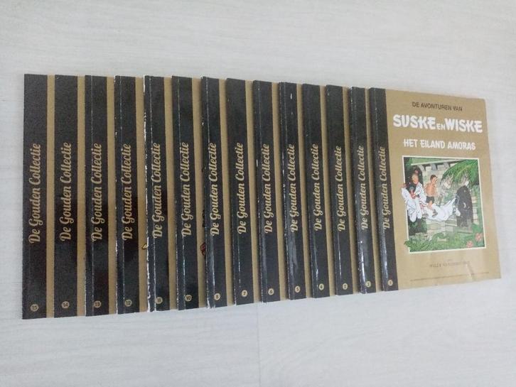 Suske en Wiske - De gouden collectie (AD) 9 x, Boeken, Stripboeken, Gelezen, Meerdere stripboeken, Ophalen of Verzenden