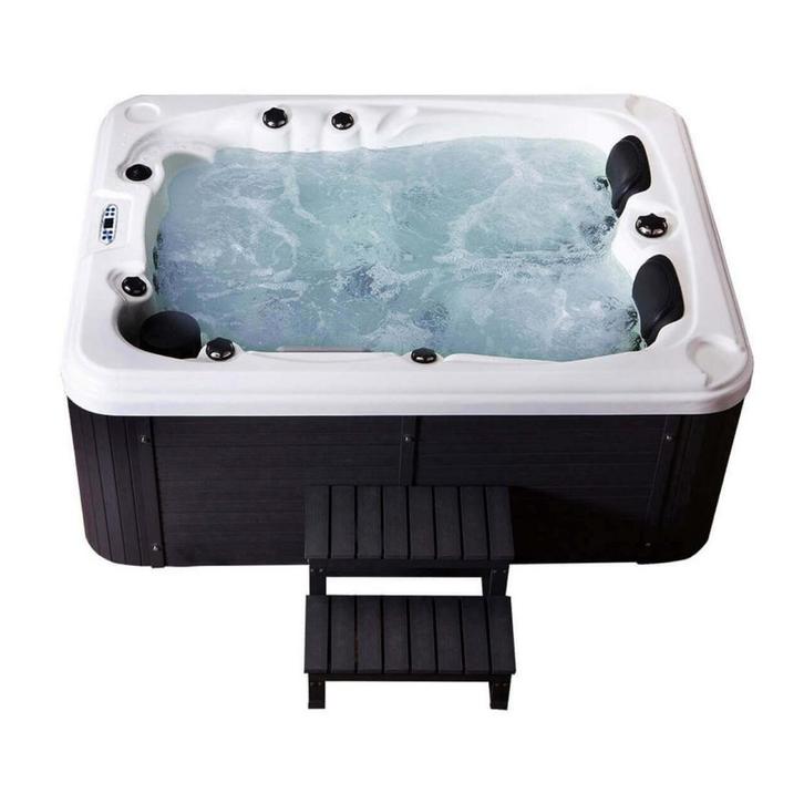 Jacuzzi | 210x155 | Wit/Zwart | VMINYF, Tuin en Terras, Bubbelbaden en Hottubs, Nieuw, Vast, Afdekzeil, Filter, Pomp, Trap, Inbouw