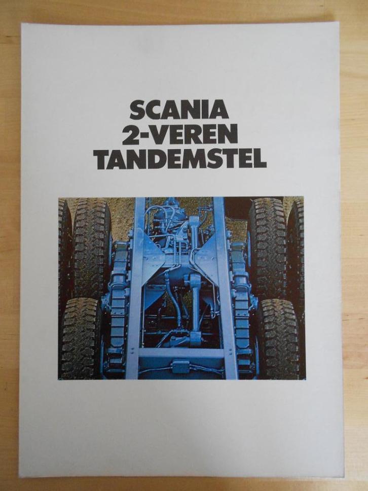 Scania 6x4 Tandemstel Brochure 1975 – LT 145 LT 111 Torpedo, Boeken, Auto's | Folders en Tijdschriften, Zo goed als nieuw, Overige merken