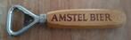 Opener Amstel Bier/Beer - hout - jaren 50/60 - IGST, Verzamelen, Biermerken, Ophalen of Verzenden, Gebruikt, Flesopener, Amstel
