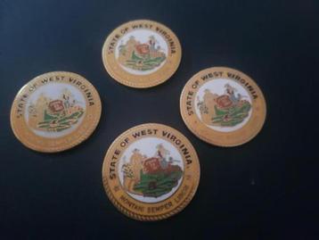 Emaille pin State of West Virginia beschikbaar voor biedingen