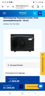 Zwembad warmtepomp 8kw inverter Afhalen België Limburg berin, Ophalen, Zo goed als nieuw