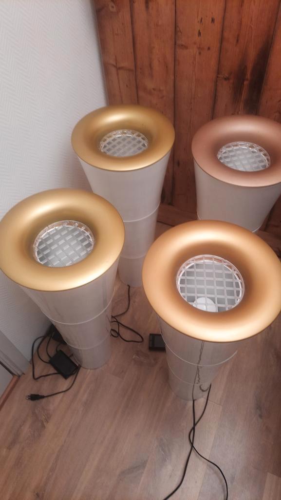 Vintage ikea fackla vloerlampen 4 stuks,lees de beschrijving, Huis en Inrichting, Lampen | Vloerlampen, Zo goed als nieuw, Ophalen of Verzenden