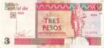 Cuba 3 pesos convertible 2016, Verzenden, Midden-Amerika, Los biljet