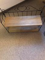 Mooi prima decoratief brocant staand hout/metaal rek, Ophalen of Verzenden, Zo goed als nieuw