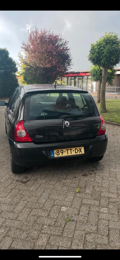 Renault Clio 1.2 16V E4 2007 Zwart, Auto's, Renault, Particulier, Clio, Airconditioning, Elektrische ramen, Lichtmetalen velgen