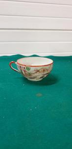 -	kop en schotel aziatische vintage geisha scene, Huis en Inrichting, Keuken | Servies, Ophalen of Verzenden
