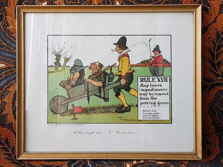 Mooie oude ingelijste reclame litho van Perrier uit Engeland, Antiek en Kunst, Kunst | Litho's en Zeefdrukken, Ophalen of Verzenden
