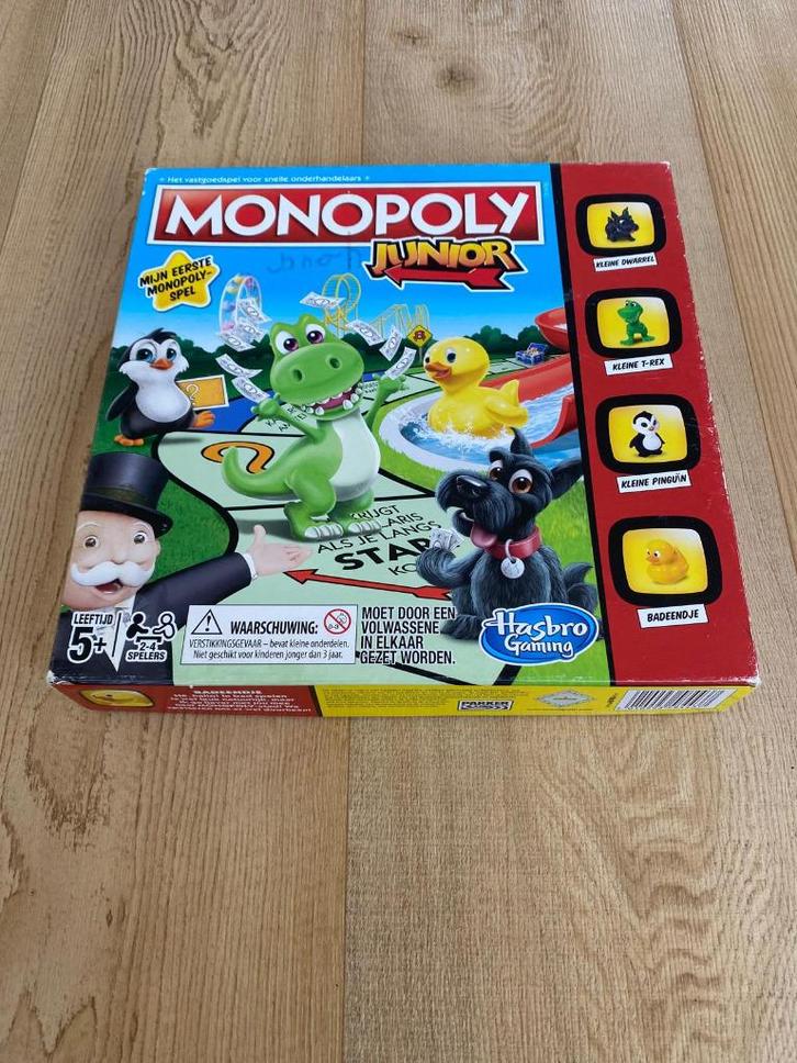 Monoploly junior, Hobby en Vrije tijd, Gezelschapsspellen | Bordspellen, Gebruikt, Ophalen of Verzenden