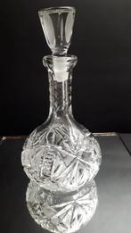 Karaf ruitjes en geslepen ster en waaiermotieven, Antiek en Kunst, Antiek | Glas en Kristal, Ophalen of Verzenden