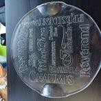 Kaas tableau met div kaassoorten namen, Huis en Inrichting, Woonaccessoires | Dienbladen, Ophalen, Zo goed als nieuw, Rond, Overige materialen