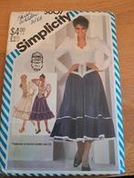 Vintage simplicity 5607 voor blouse en rok van Gunne Sax, Hobby en Vrije tijd, Kledingpatronen, Ophalen of Verzenden, Zo goed als nieuw