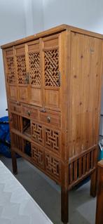 koloniale kast, Huis en Inrichting, Kasten | Buffetkasten, Ophalen, Gebruikt, 25 tot 50 cm