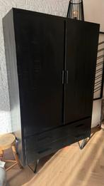 Zwarte Buffetkast, Huis en Inrichting, Kasten | Dressoirs, Ophalen, 100 tot 150 cm, Zo goed als nieuw, 25 tot 50 cm