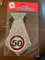 50 jaar glitter stropdas, Ophalen of Verzenden, Zo goed als nieuw, Versiering, Verjaardag