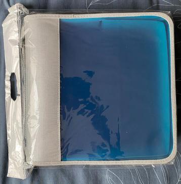 Mooie blauw/grijs CD/DVD opbergmap voor 200 schijven, NIEUW beschikbaar voor biedingen