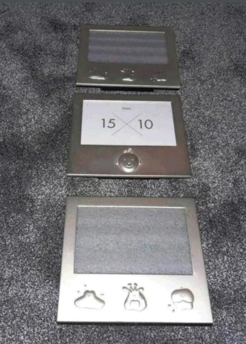 3 Fotolijstjes, Huis en Inrichting, Woonaccessoires | Lijsten, Zo goed als nieuw, Metaal of Aluminium, Ophalen of Verzenden