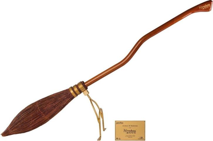 Cinereplicas Harry Potter - Nimbus 2000 Broom 1/1 Replica, Verzamelen, Harry Potter, Nieuw, Replica, Ophalen