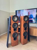 KEF IQ9 Cherry / Dark Apple, Gebruikt, 120 watt of meer, Front, Rear of Stereo speakers, Ophalen