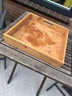 Houten Dienblad - Vierkant 38cm, Ophalen of Verzenden, Gebruikt, Vierkant, Hout