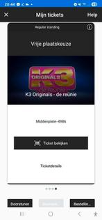 Staplaats K3 originals - de Reünie 5 oktober Antwerpen, Tickets en Kaartjes, Eén persoon