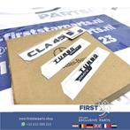 W118 CLA45S AMG LOGO SET ZWART Turbo 4matic + emblemen CLA K, Gebruikt, -, Ophalen of Verzenden, -