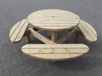 Ronde 8 persoons Picknicktafel met open instap!!