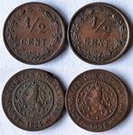 2 halve centen 1884 en 1885, Verzenden, Koning Willem III, Overige waardes