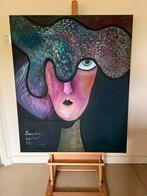 Groot formaat Acryl/olie op doek, Ophalen