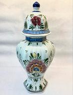 Delfts blauwe vaas met deksel, Ophalen of Verzenden