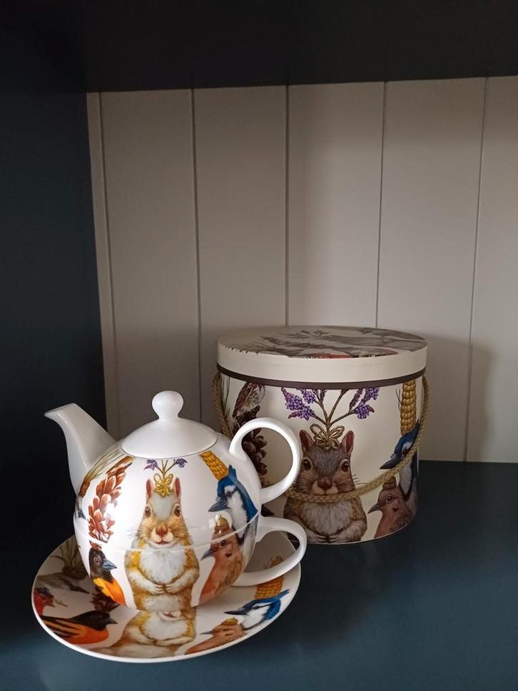 PPD...Thea for one theepot-set met geschenkdoos., Huis en Inrichting, Keuken | Servies, Nieuw, Overige typen, Overige stijlen