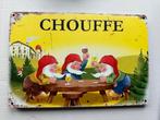 La Chouffe Bier Reclamebord Vintage Kabouters 30 bij 20, Ophalen of Verzenden, Reclamebord