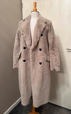 Faux fur bontjas, grijs, lang met zakken knoopsluiting, Kleding | Dames, Jassen | Winter, Nieuw, Ophalen of Verzenden, Maat 36 (S)