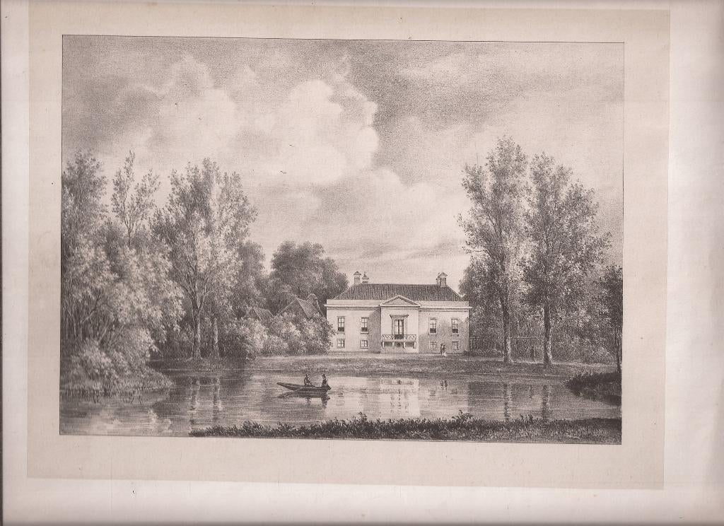 Sassenheim Huis ter Weegen Litho ca. 1850, Ophalen of Verzenden