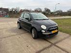 Fiat 500 0.9 Twinair 2011 Blauw cabrio, Auto's, Cabriolet, Leder en Stof, Origineel Nederlands, 24 km/l