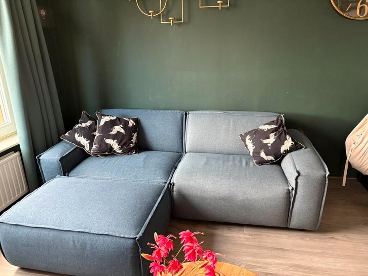 UMIX BANK Blauw, Huis en Inrichting, Banken | Complete zithoeken, Nieuw, Stof, Ophalen
