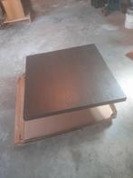 Houten salontafel vierkant, Huis en Inrichting, Tafels | Salontafels, Gebruikt, 50 tot 100 cm, Vierkant, Minder dan 50 cm