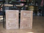 2 oude Houten luiken/Deurtjes uit India, Ophalen of Verzenden